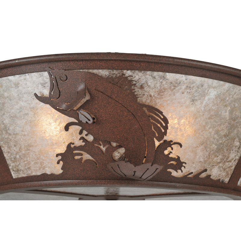 Rustic Lodge 4 - Light Flush Mount