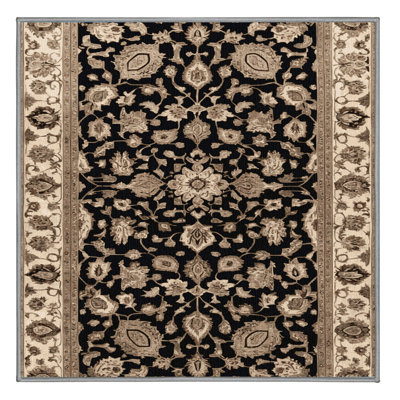 Tapis persan gris lavable à la machine