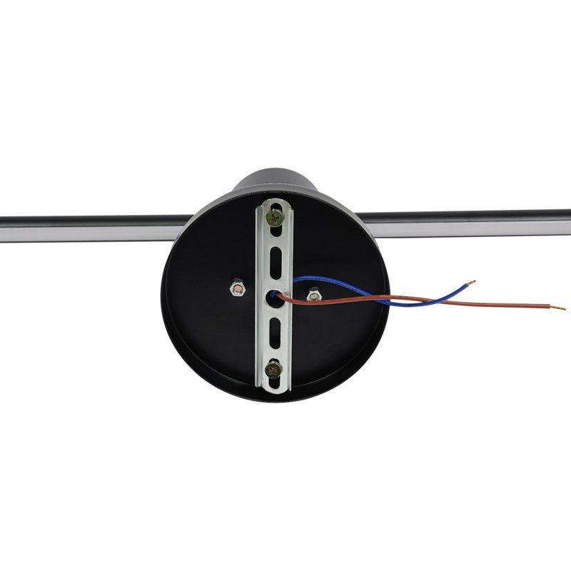 Macaullay 39.37" Black Flush Mount Wall Light