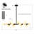 Jewellia 16 - Light Dimmable Bubble Glass Sputnik Modern Linear Chandelier-305184211
