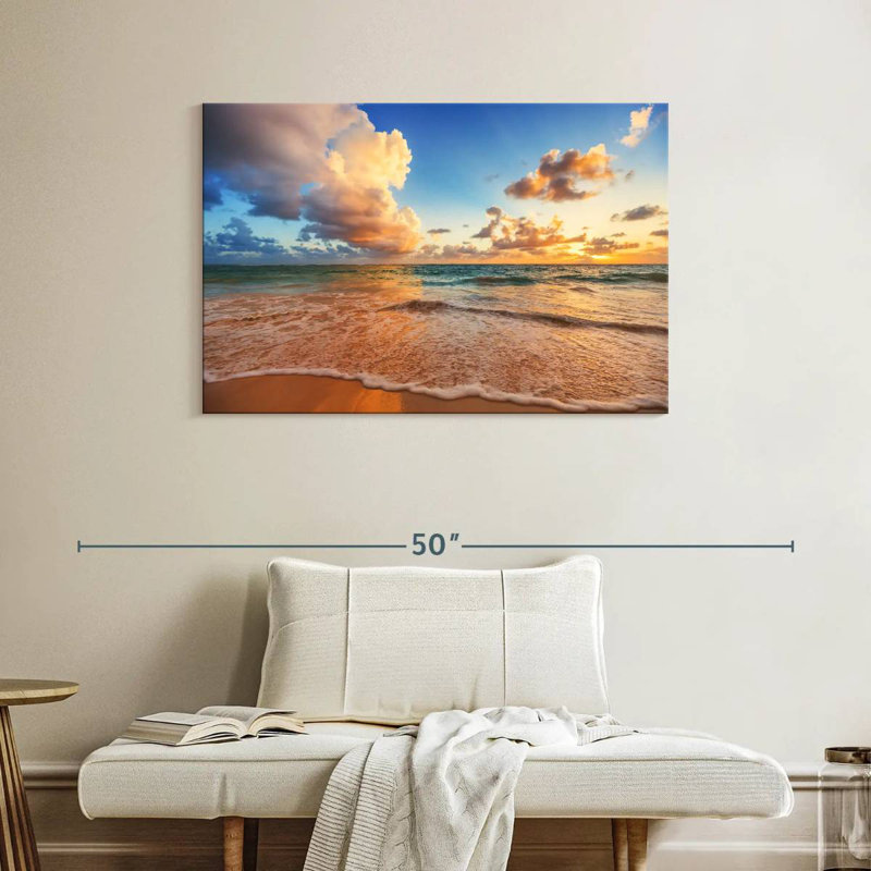 Gillard Relaxing Ocean Wave, H 26 po x l 39 po