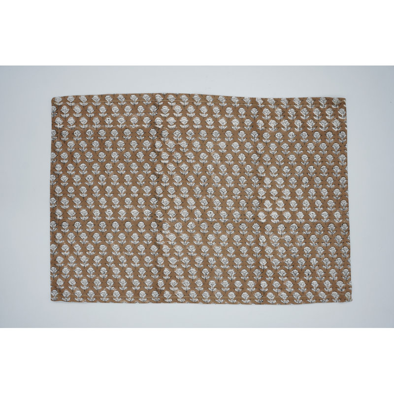 Tapis de salle à manger de 13 po x 19 po Fab divine - Protégez votre table avec élégance et fonctionnalité, Tarangini, brun