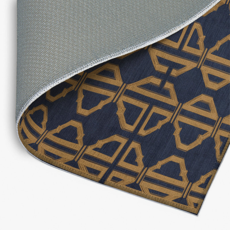 Tapis gris intérieur et extérieur Trellis, Rectangulaire 2 pi x 3 pi