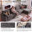 5 - Piece Teddy Modular Sectional Sofa Cloud Couch with Ottoman and 2 Storage Side Table-793588773-798281545