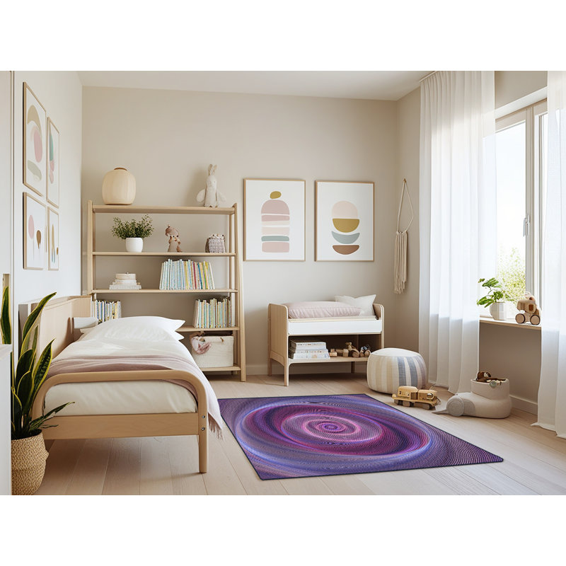 Tapis mauve abstrait, Rectangle 4 pi x 6 pi