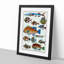 Exotic Fish Illustration - Picture Frame Painting Print-55726290-55726295