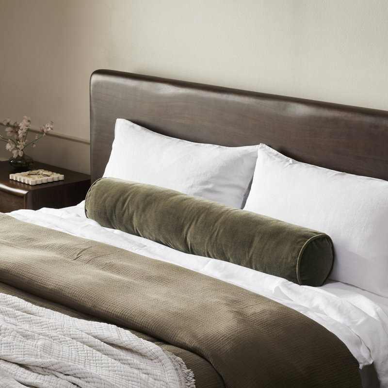 Bridger Bolster Pillow-8", Monte Olive, Bolster 8"H x 48"W