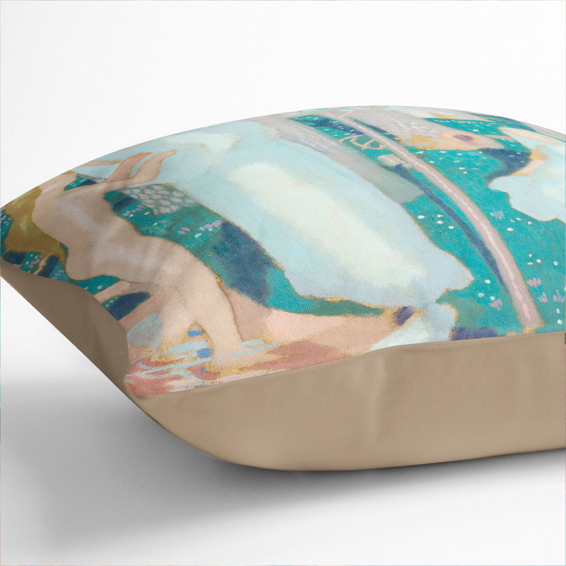 Springtime Scatter Cushion, 55cm H x 55cm W x 20cm D, Stone
