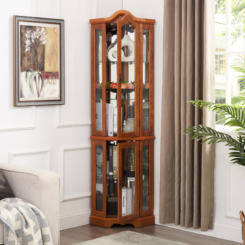 FF-112539459665 Display Case, Oak