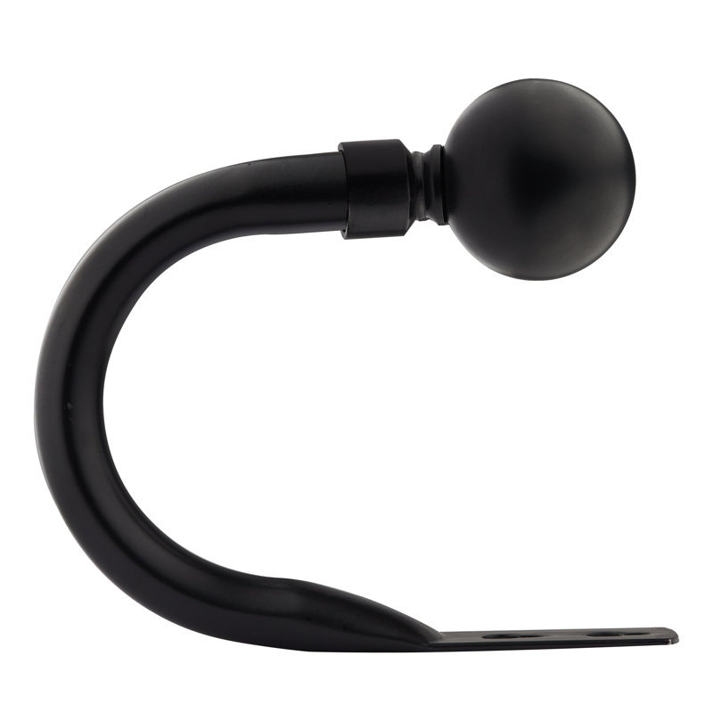 Abe 20cm Curtain Holdback, Matt Black