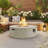 MGO Propane Outdoor Fire Pit with Vertical Stripe Design-1169459206