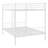 Full Over Full Metal Bunk Bed, White-1938106548