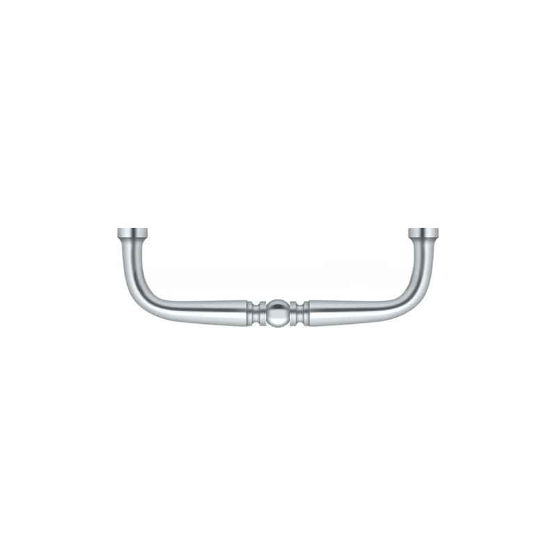 Poignée Deltana PCT350U26 Traditionnel; 3 1/2 po; finition chrome brillant, Chrome poli