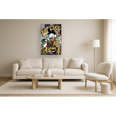 All Hustle Urban Canvas Canvas Wall Art - 32" x 48"