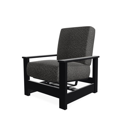Leeward Marine Grade Polymer Deep Seating Cushion Arm Chair with Hidden Motion