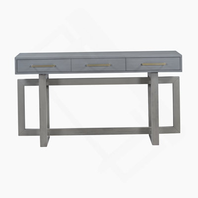 Elegant Console Table With Three Drawers, Extra Long And Versatile For Entryways, Living Rooms, And Bedrooms.