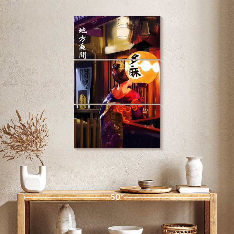 Leisha Gion Nights, 38" H x 24" W