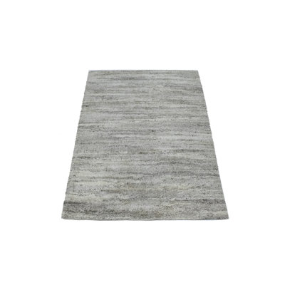 Tapis de surface en laine moderne 5 pi 4 po x 7 pi 5 po main one-of-kind-noué la 2010 Anza