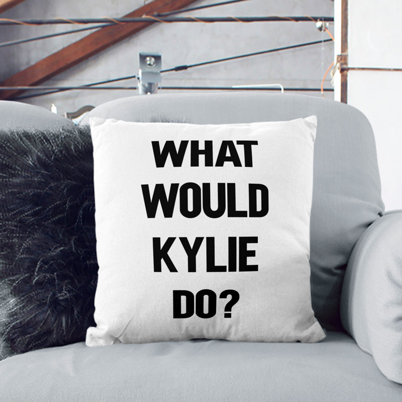 Kylie Scatter Cushion, Black, 40cm H x 40cm W x 15cm D