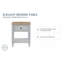 Petite table de chevet pour adolescent avec port de charge USB et rangement, finition blanche | Idée de cadeau