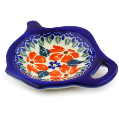 The Holiday Aisle® Rousey Stoneware Tea Bag Plate