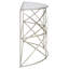 Smithey 113cm Glass Top Console Table