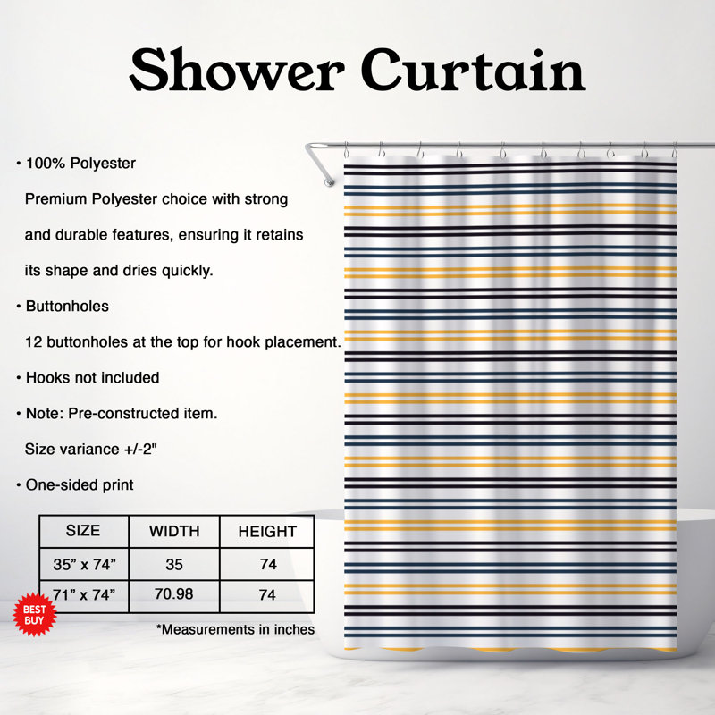 Rideau de douche Nightshine Lattice - Premium, H 74 po x l 35 po