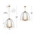 Aldrena 6-Light Lantern Candle-Style Chandelier