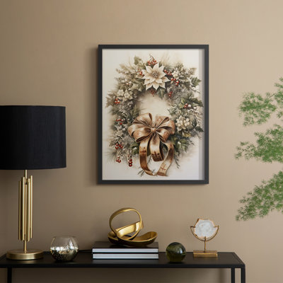 Christmas Holiday Art DLXXXIV Framed Print - Solid Wood