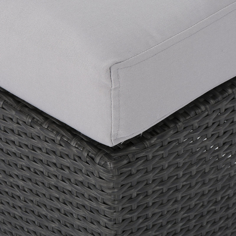 Banc moderne, banc de patio, banc rembourré