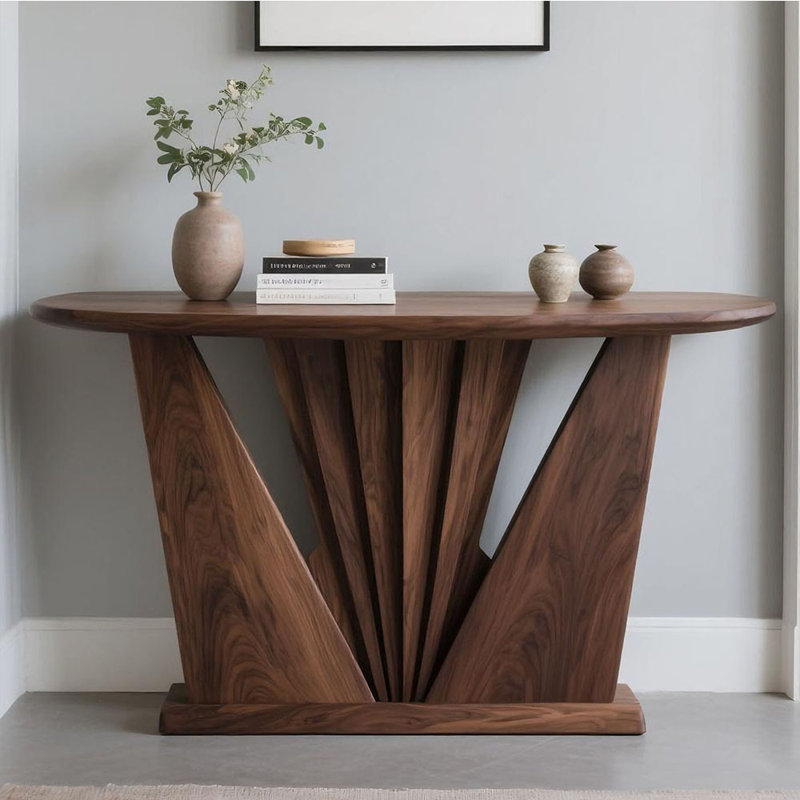 Nouvelle table de véranda en bois massif de style chinois, H 35,4 po x l 47,2 po x P 15,7 po