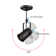Track Kit Semi Flush Mount Close To Ceiling Light Fixture, 4 Sources, Black