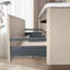 Armoire de salle de bain française de style crème minimaliste
