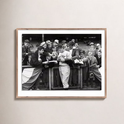 Alphon "Joe DiMaggio Signing Autographs" Print
