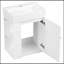 Petit meuble-lavabo mural 20 po avec tablettes de rangement latérales-752488642