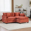 Canapé modulaire Teasley avec tissu chenille et coussins double couche-122062183