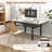 Foldable Dining Table For 2-6, Drop Tables For Small Spaces, Extendable Dining Room Table-2033997975