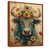 Toile avec cadre flottant brun