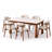 63" 7-Piece Sintered Stone Table Set