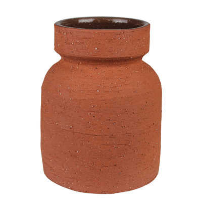 Vase Kosta, ciment terre cuite - court