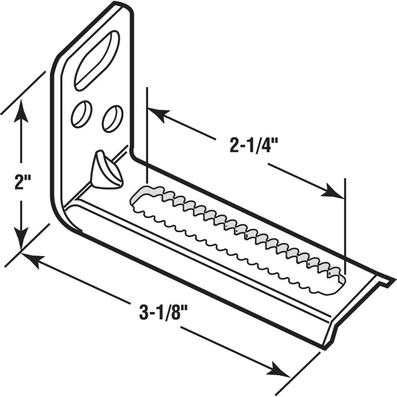 Heavy Duty Bi-Fold Door Bottom Pivot Bracket, Steel (2-Pack)