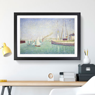 Entrance of the Port of Honfleur by Georges Seurat - Picture Frame Painting