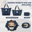 Ensemble de valise extensible 3 pièces avec sac de voyage et sac de voyage Softshell Softshell