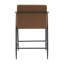 Tabouret de comptoir de style Mid-Century avec accoudoirs en bois Henri