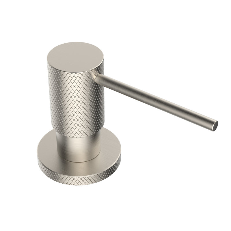 Distributeur de savon texturé Ruvati Knurling, Stainless Steel