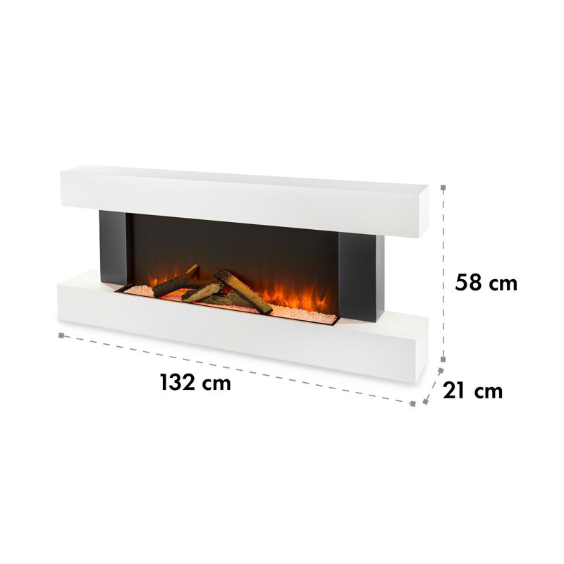 Studio Klarstein 132cm W Electric Fireplace