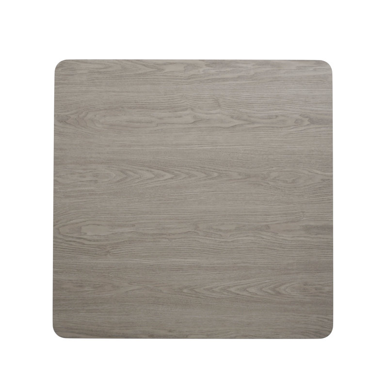 Table Top with Reversible Laminate Top, 36" Square, Gray/White