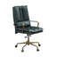 Chaise de bureau pivotante en cuir avec hauteur ajustable Porter-128760506