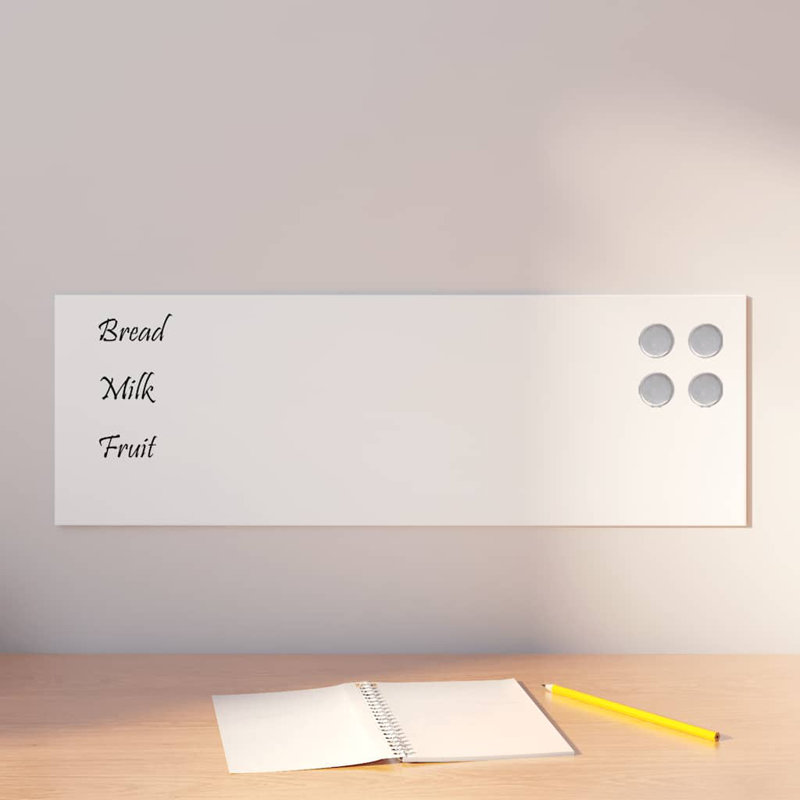 Wall Mounted Required Whiteboard, White, 20cm H x 60cm W x 0.4cm D