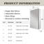 Pharmacie rectangulaire en aluminium avec miroir-115137210